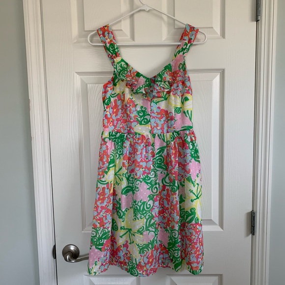 SOLD - EUC Lilly Pulitzer Mariposa print dress - Picture 3 of 7